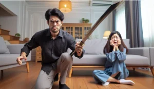 人夫坐牢妻子被包養！他出獄驚見親密照　孩子面前怒持「關刀」戳死她